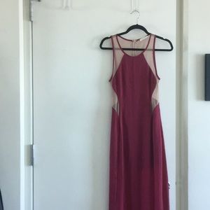 Elegant LUSH maxi cut out dress